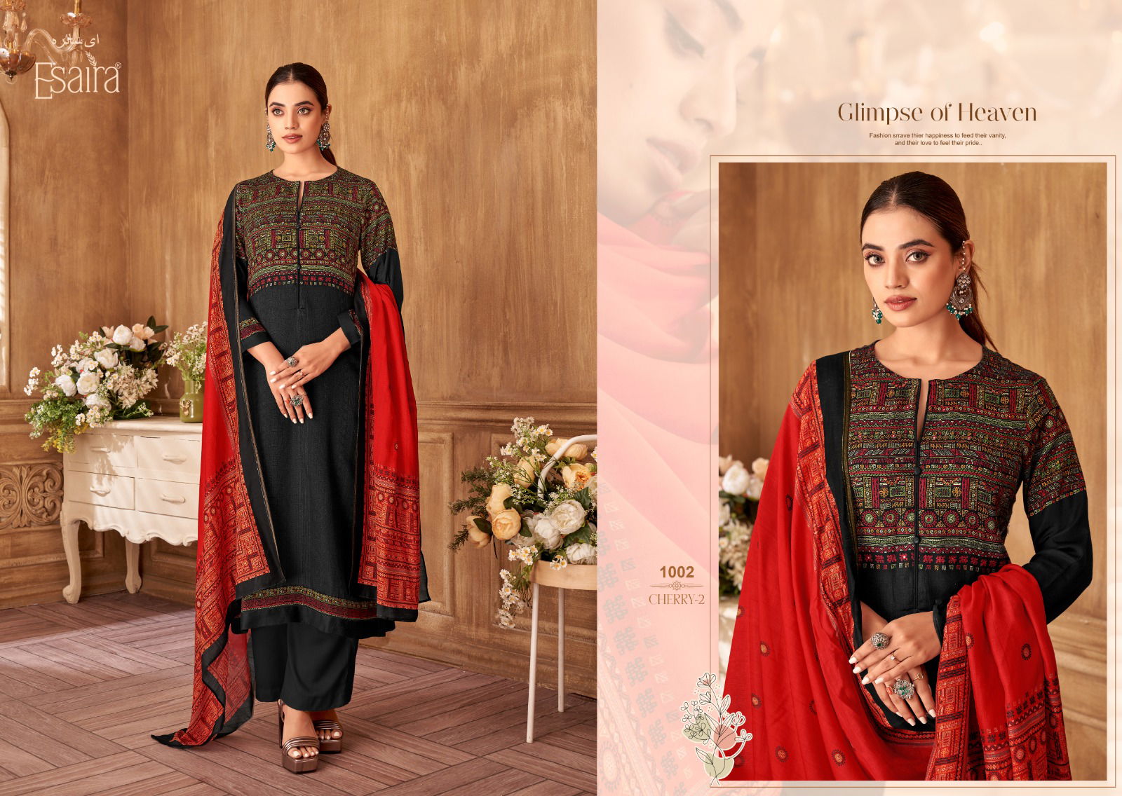 Cherry 2 By Esaira Cotton Stain Designer Salwar Kameez Wholesale Shop In Surat